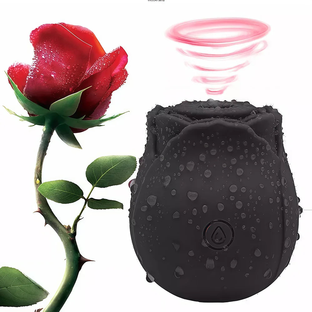 10 Speed Rose Suker Vibrator G-spot Dildo Clitoris Stimulating Sucking Female Sex Toy USB Rechargeable Rose-shaped Mini Massager