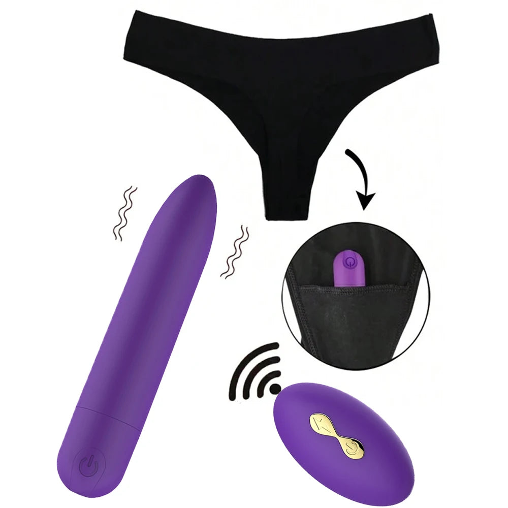 Remote Control Wearable Vibrator Bullet Mini Vibrators Adult Sex Toys For Women G-Spot Clitoris Panties Vibrating Dildo Egg