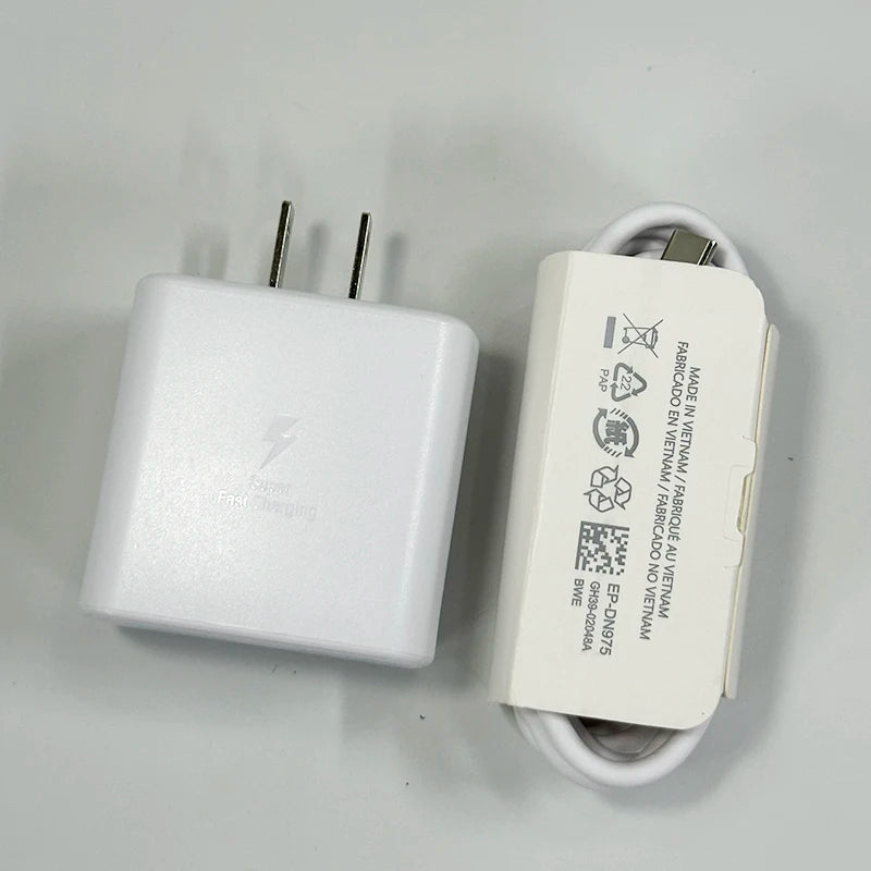 45W Original Samsung Charger Fast Charge Type C Adapter 1.5M Cable for Galaxy S26 S25 Ultra S24 S23 S22 S21 A57 A56 A55 A54 Tab