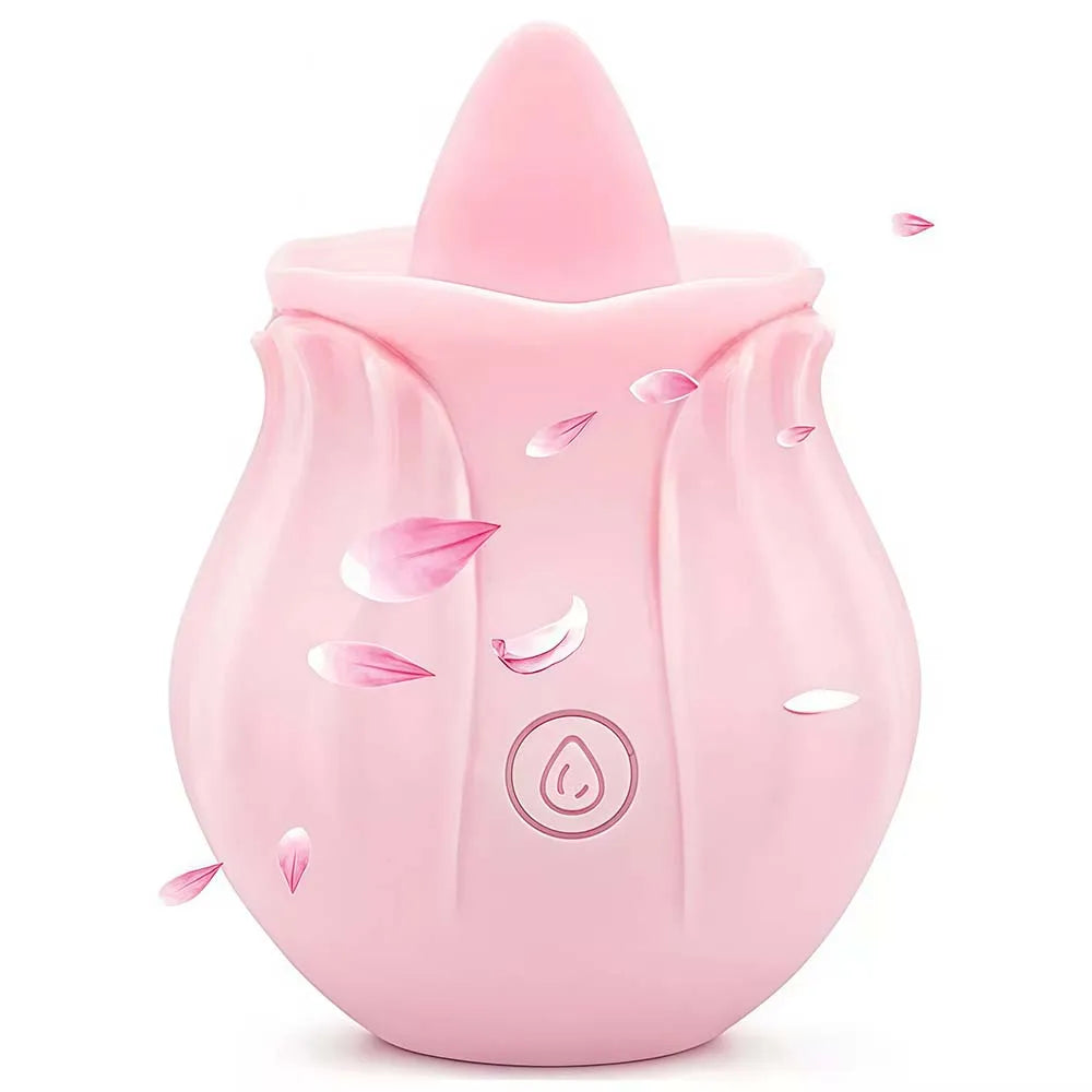 Rose-Sucking Vibrator for Women Nipple Massager Clitoral Vacuum Stimulator Vibrating Female Masturbator Sex Toys for Adults