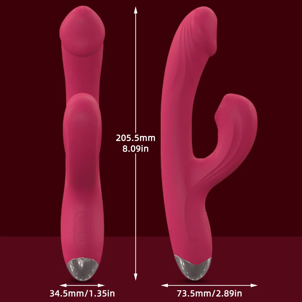 Heating Dildo Vibrator for Women Sucking Vibrator Clitoral G Spot Stimulation Adult Sex Toys for Women Vibrating Finger Sexy