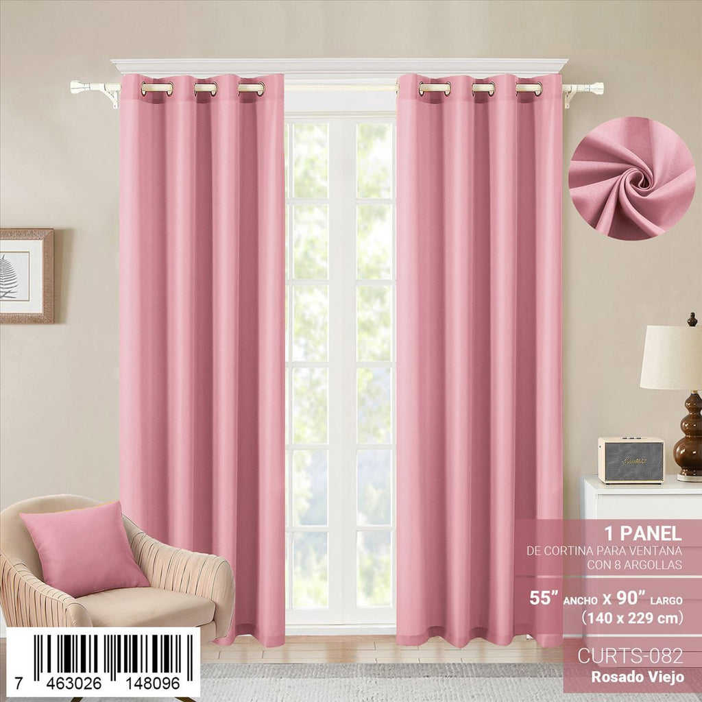 Cortina de panel de 55" x 90" con ojales