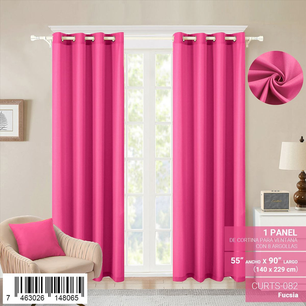 Cortina de panel de 55" x 90" con ojales