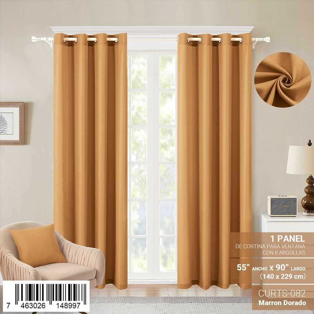 Cortina de panel de 55" x 90" con ojales