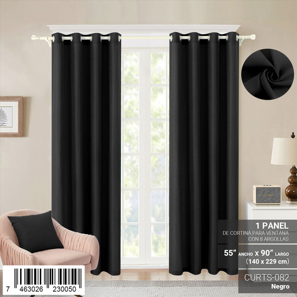 Cortina de panel de 55" x 90" con ojales