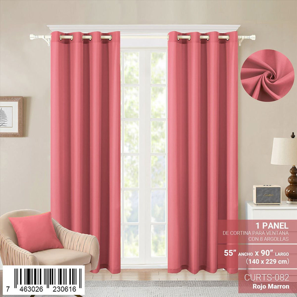 Cortina de panel de 55" x 90" con ojales