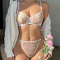 Elegant Summer Lace Bra Sheer Embroidered Comfortable Support Anti-Sag Full Coverage Modest Design & Women Large Chest Minimize