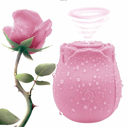 10 Speed Rose Suker Vibrator G-spot Dildo Clitoris Stimulating Sucking Female Sex Toy USB Rechargeable Rose-shaped Mini Massager
