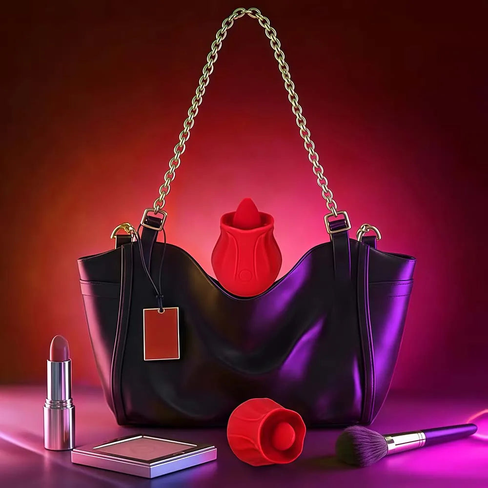 Rose-Sucking Vibrator for Women Nipple Massager Clitoral Vacuum Stimulator Vibrating Female Masturbator Sex Toys for Adults