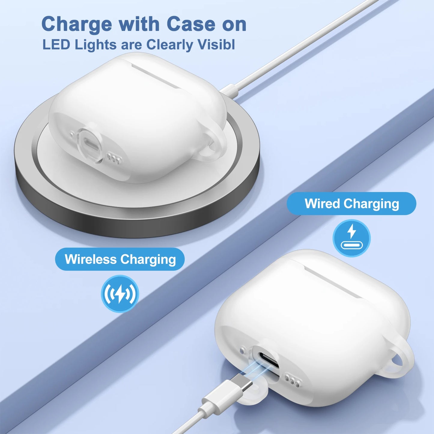 Silicone Cases For Apple Airpods 4 Earphones Accessories Wireless Bluetooth Headset Cover For Apple Air Pods 4 Protective Case