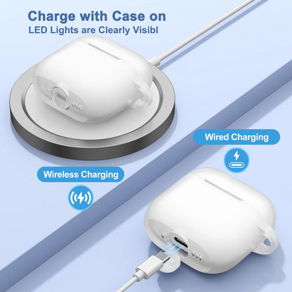 Silicone Cases For Apple Airpods 4 Earphones Accessories Wireless Bluetooth Headset Cover For Apple Air Pods 4 Protective Case