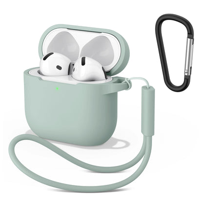 Silicone Cases For Apple Airpods 4 Earphones Accessories Wireless Bluetooth Headset Cover For Apple Air Pods 4 Protective Case