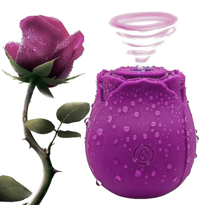 10 Speed Rose Suker Vibrator G-spot Dildo Clitoris Stimulating Sucking Female Sex Toy USB Rechargeable Rose-shaped Mini Massager