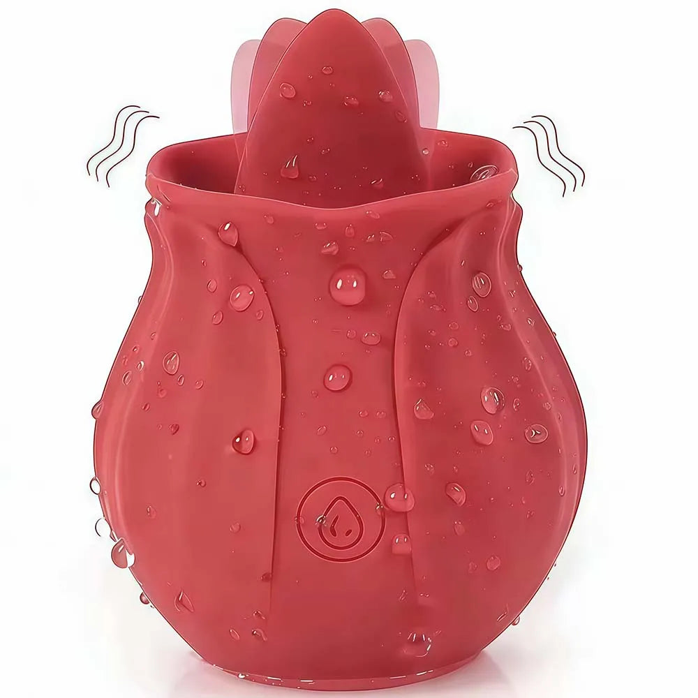 Rose-Sucking Vibrator for Women Nipple Massager Clitoral Vacuum Stimulator Vibrating Female Masturbator Sex Toys for Adults
