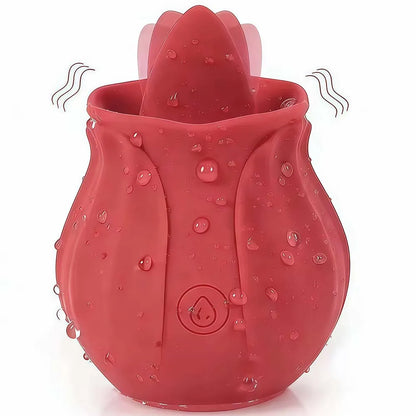 Rose-Sucking Vibrator for Women Nipple Massager Clitoral Vacuum Stimulator Vibrating Female Masturbator Sex Toys for Adults