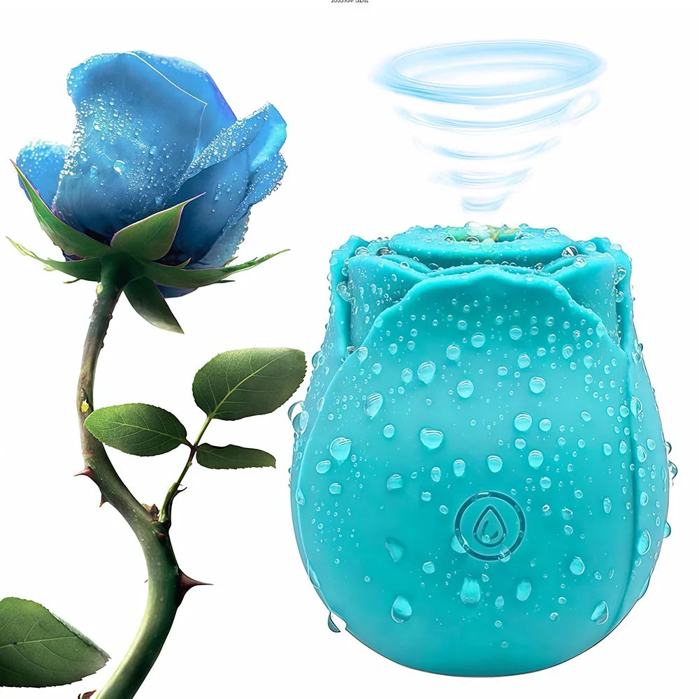 10 Speed Rose Suker Vibrator G-spot Dildo Clitoris Stimulating Sucking Female Sex Toy USB Rechargeable Rose-shaped Mini Massager