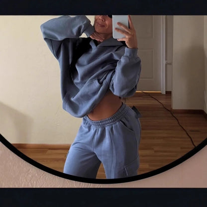 2026 Women‘s Wide Leg Cargo Pants  Elastic Waistband with Large Pockets Casual Fitness Sportswear Y2k Long Pants