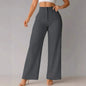 Women's High Waist Wide Leg Pants Elegant Tailored Straight Trousers Office Work Pants Casual Bottoms Comfy Dress Pants