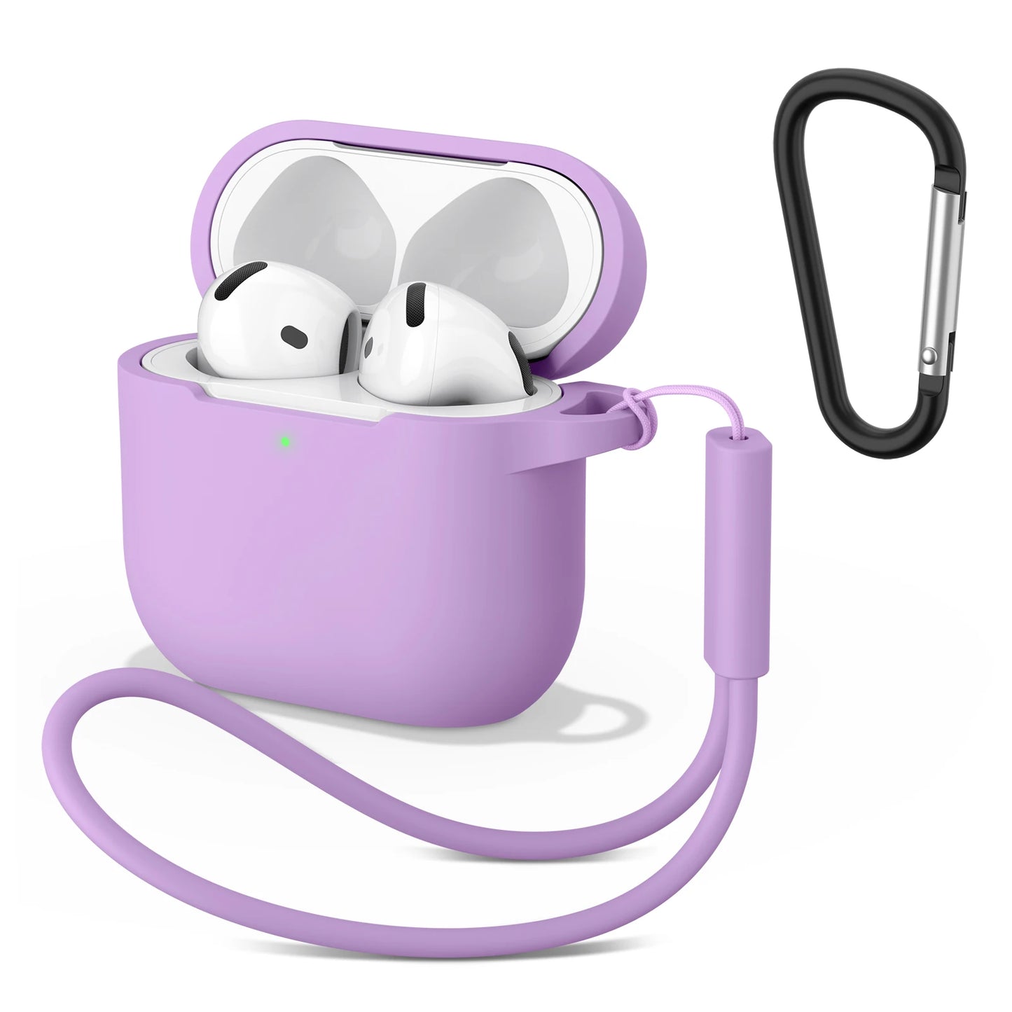 Silicone Cases For Apple Airpods 4 Earphones Accessories Wireless Bluetooth Headset Cover For Apple Air Pods 4 Protective Case