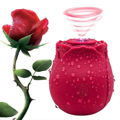 10 Speed Rose Suker Vibrator G-spot Dildo Clitoris Stimulating Sucking Female Sex Toy USB Rechargeable Rose-shaped Mini Massager