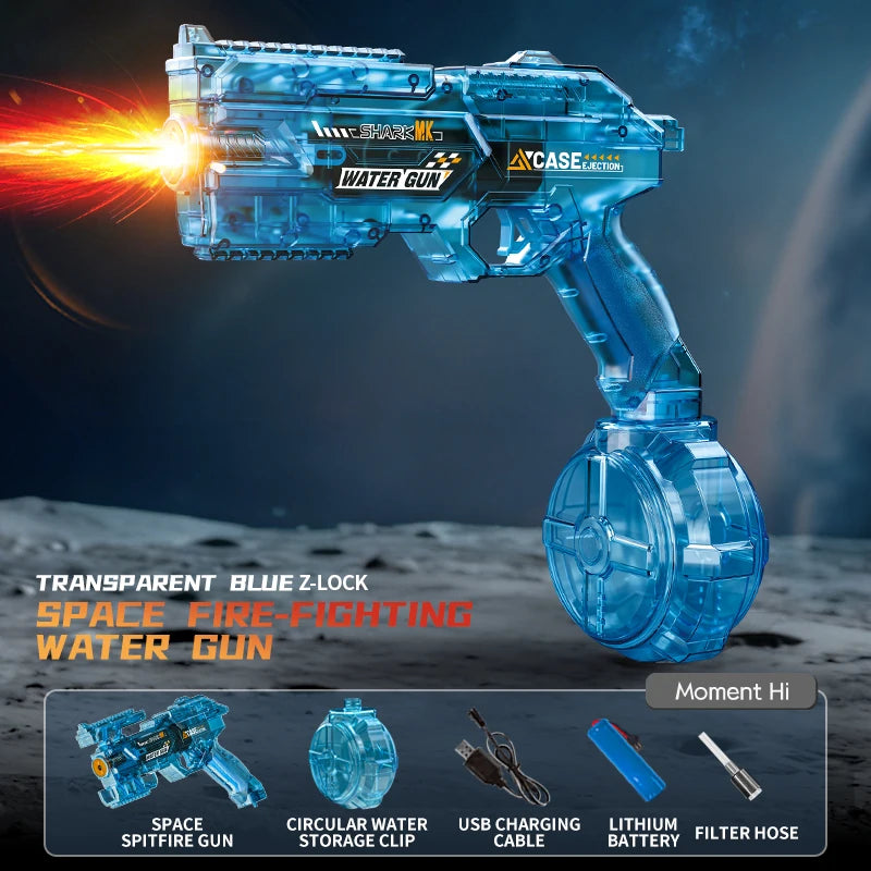 Water Guns Electric For Adults Powerful Squirt Automatic Water Suction Water Blasters Summer Outdoor Beach Toy For boys Kid Gift