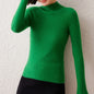 New Women's Sweater 100% Pure Cashmere High Neck Knitted Pullover Korean Version Slim Fit Hot Selling Fashionable Sweater