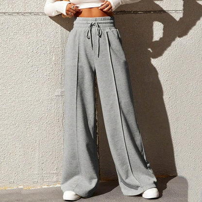 Sports Pants for Women in Autumn 2025, New Straight Tube Loose Fitting Sanitary Pants, Wide Leg Pants, Outdoor Dance Casual Pant