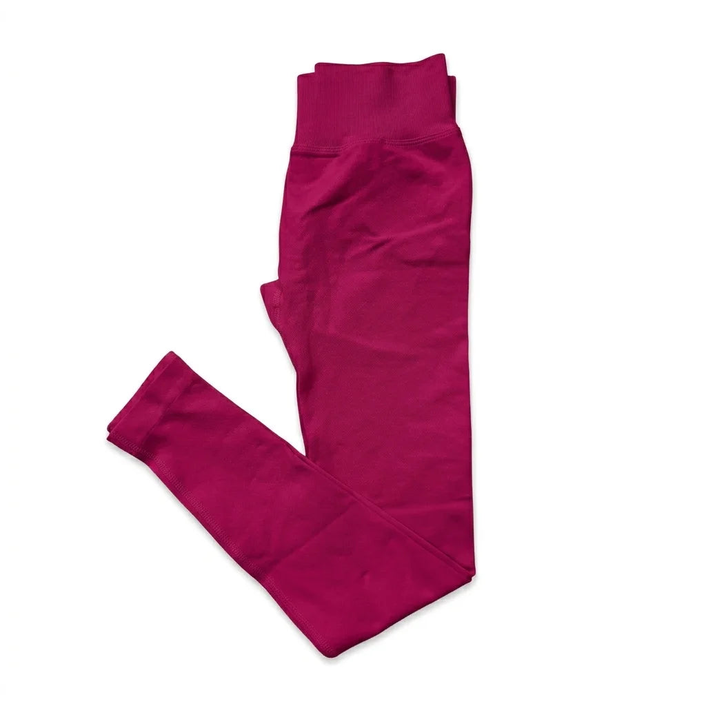 Scrunch Booty Leggings Women Seamless High Waist Ribbed Band Pants Fitness Workout Yoga Gym Leggings