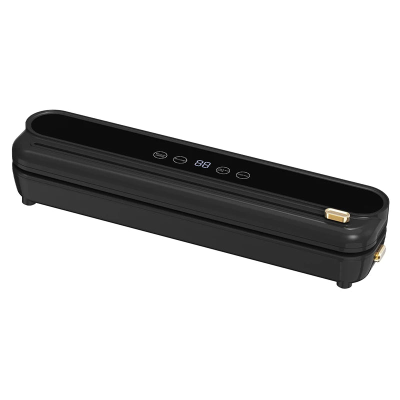 Electric Vacuum Sealer Built-in Cutter Food Keep Fresh Vacuum Packaging Machine Dry/Wet Applicable Kitchen Food Sealing Machine
