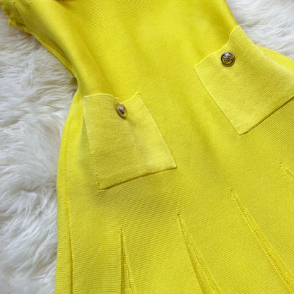 YuooMuoo Chic Fashion 2026 Summer Pleated Short Dress Women O-neck Slim Waist A-line Party Dress Streetwear Lady Outfits Vestido