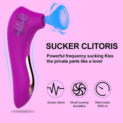 Powerful Vibrator for Women Female Sucker Masturbation Nipple Vacuum Clitoris Stimulator Vibrators for Women Adult Sex Toys 18+