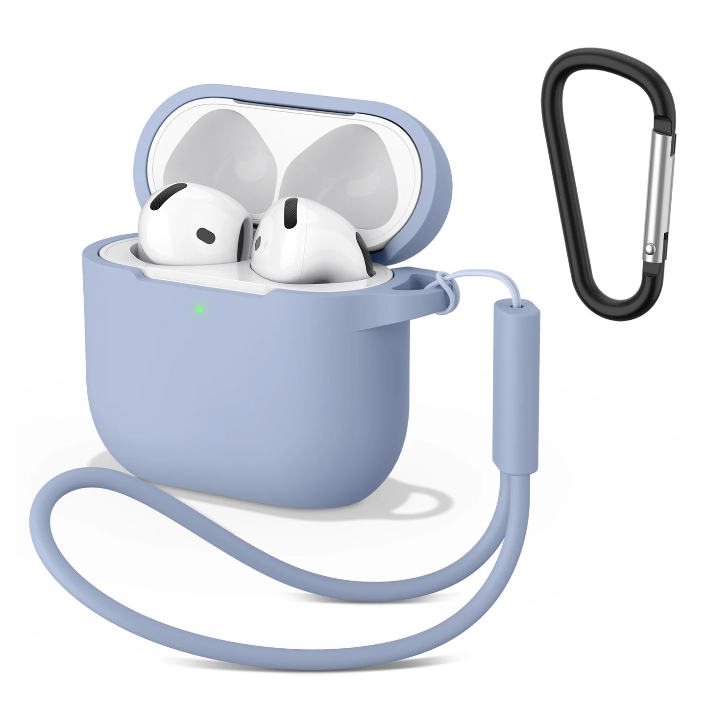 Silicone Cases For Apple Airpods 4 Earphones Accessories Wireless Bluetooth Headset Cover For Apple Air Pods 4 Protective Case