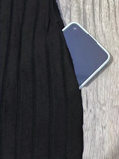 Fashionable Temperament, Double-Sided Pocket Slim Fit Short Sleeved Dress