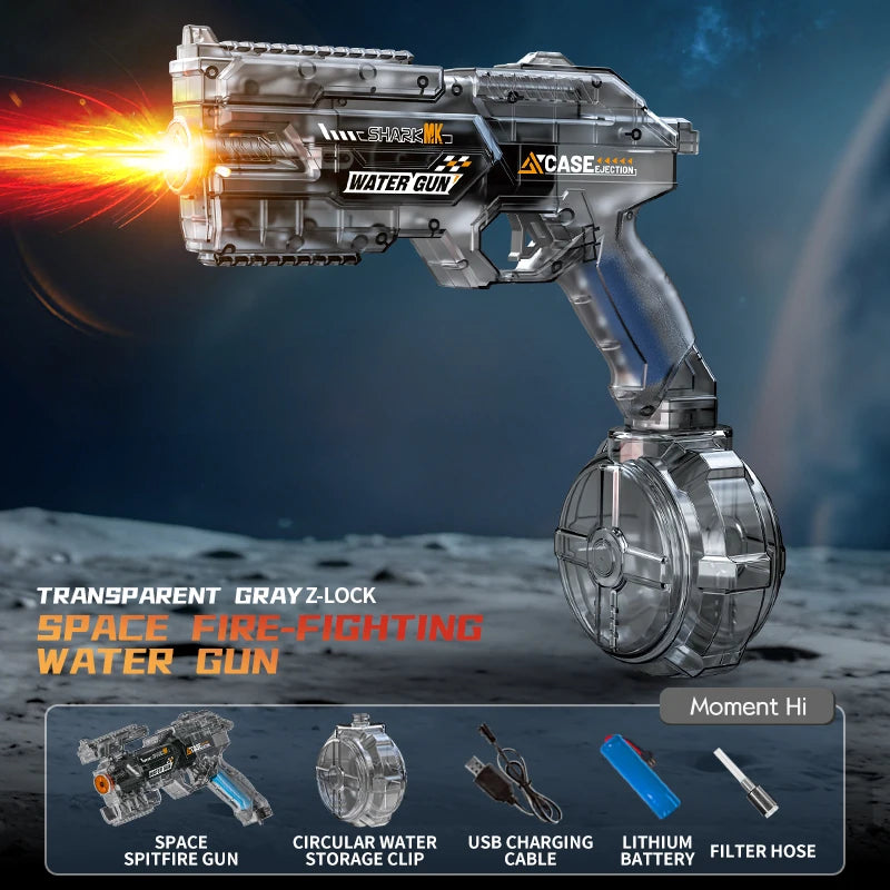 Water Guns Electric For Adults Powerful Squirt Automatic Water Suction Water Blasters Summer Outdoor Beach Toy For boys Kid Gift