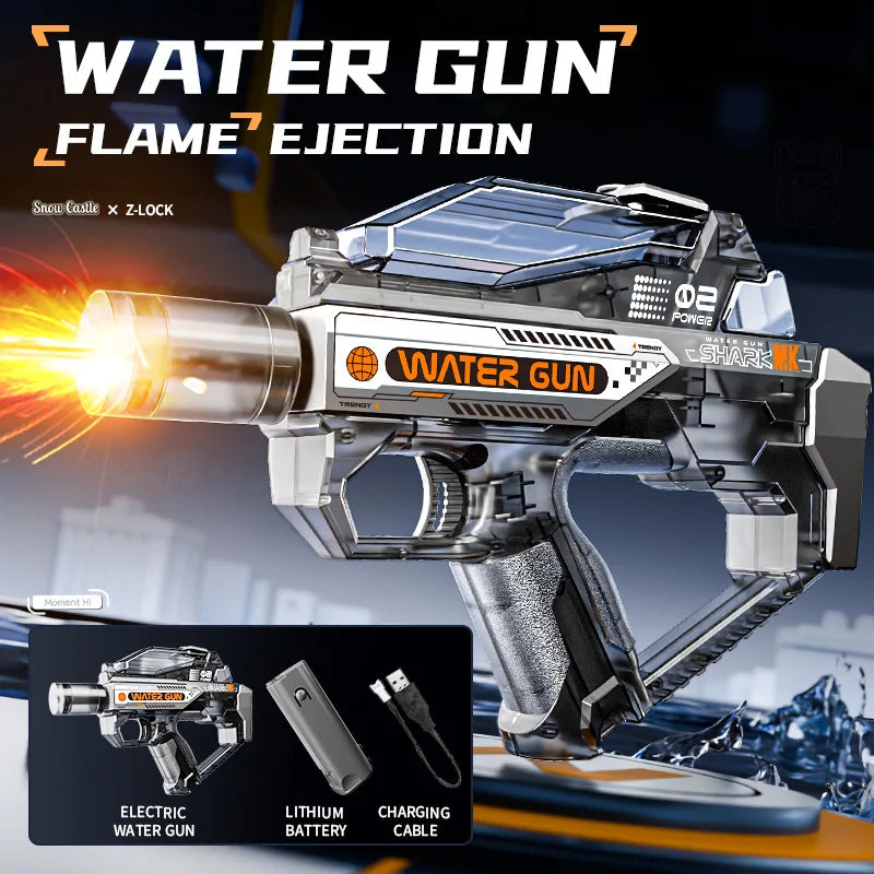 Water Guns Electric For Adults Powerful Squirt Automatic Water Suction Water Blasters Summer Outdoor Beach Toy For boys Kid Gift