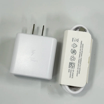 45W Original Samsung Charger Fast Charge Type C Adapter 1.5M Cable for Galaxy S26 S25 Ultra S24 S23 S22 S21 A57 A56 A55 A54 Tab