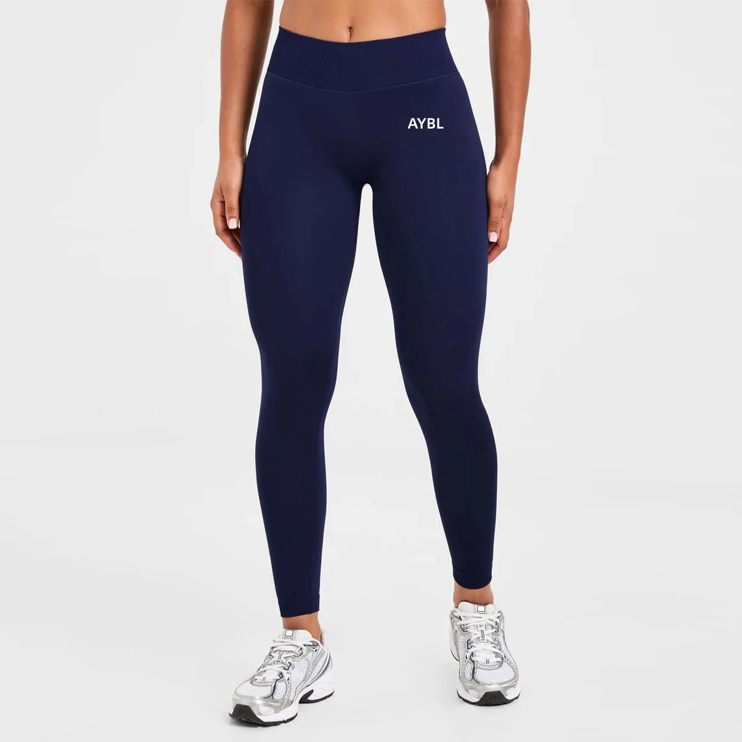 New Women‘s Low Ribbed Band Scrunch Bum Seamless Yoga Pants Gym Leggings Fitness Sweat Wicking Stretch Workout Tights