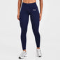 New Women‘s Low Ribbed Band Scrunch Bum Seamless Yoga Pants Gym Leggings Fitness Sweat Wicking Stretch Workout Tights