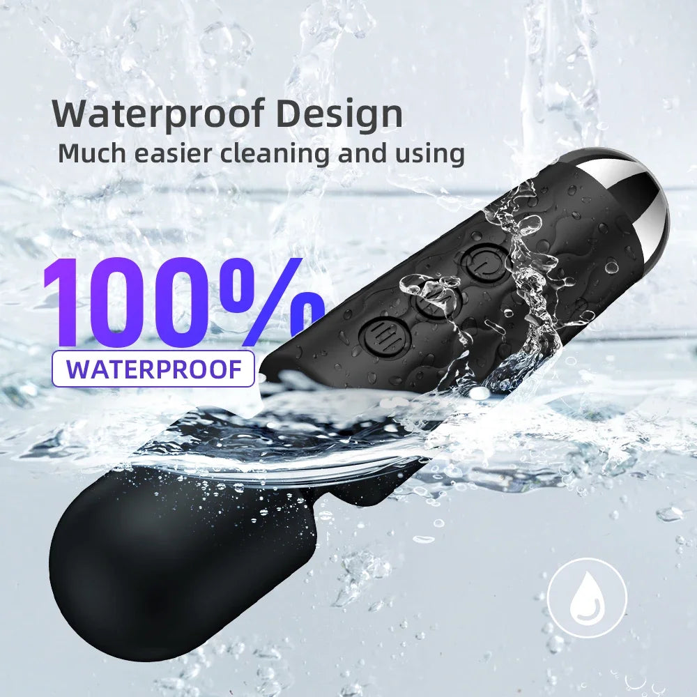 AV Vibrator Wand Personal Massager Clit Stimulator Sex Toy for Women 20 Patterns 8 Speeds Rechargeable Mini Vibrators Adult Toys