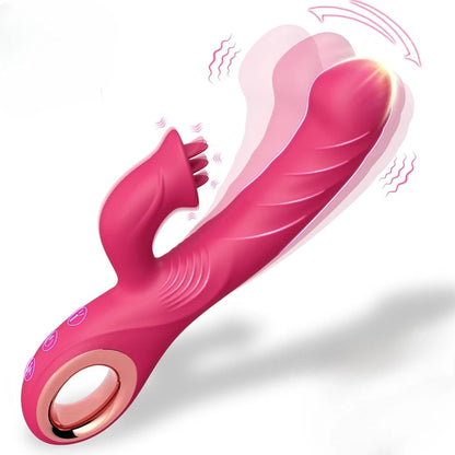 2 in1 G Spot Rabbit Vibrator for Women Nipple Clitoris Stimulator Dildo Massager Adults Masturbator Female Sex Toy for Adults 18