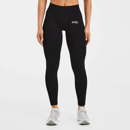 New Women‘s Low Ribbed Band Scrunch Bum Seamless Yoga Pants Gym Leggings Fitness Sweat Wicking Stretch Workout Tights
