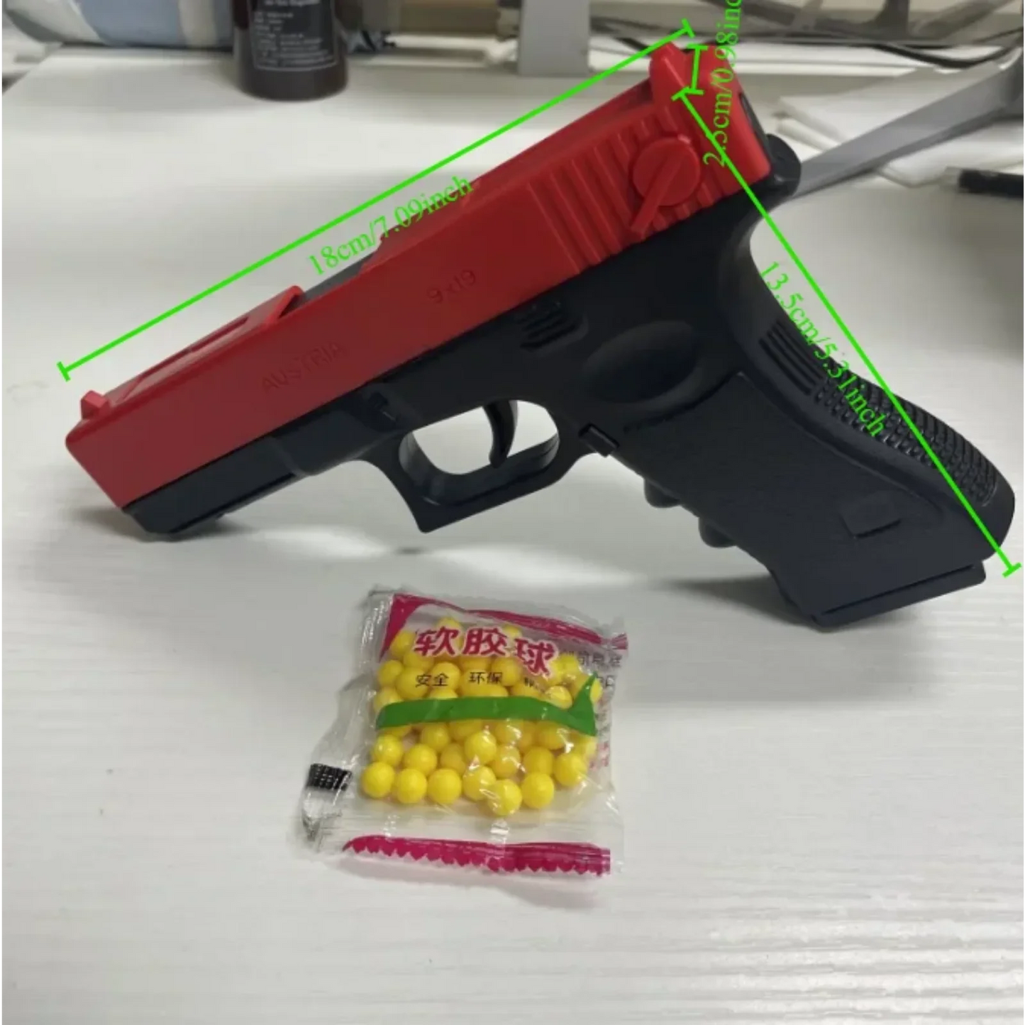 High Quality Soft Bullet Air Gun Manual BLACK G17 Glock Toy Gun Lower Magazine Laser Outdoor Sports CS Game Weapons ChildrenGift