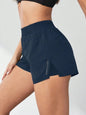 2026 New Style Faux Two-Piece Anti-Exposure Yoga Shorts Sports Shorts Running Fitness Tennis Casual Basic Sports Pants Women's
