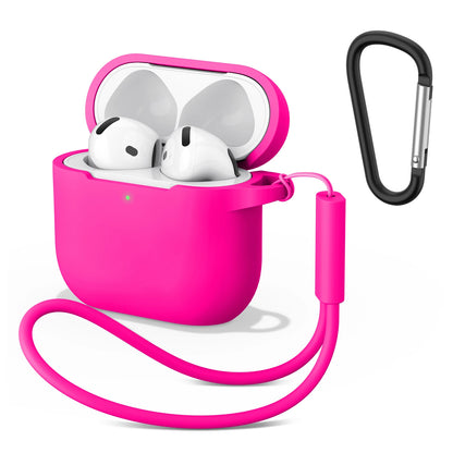 Silicone Cases For Apple Airpods 4 Earphones Accessories Wireless Bluetooth Headset Cover For Apple Air Pods 4 Protective Case