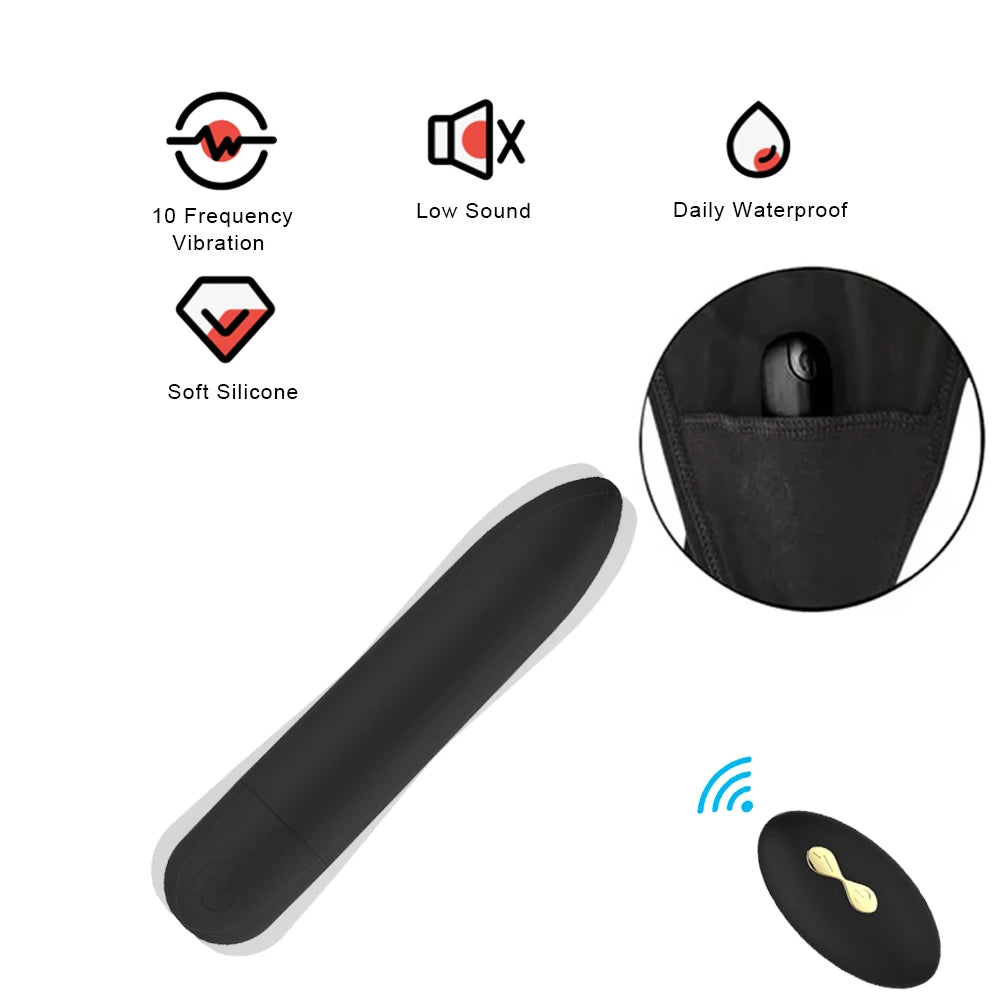 Remote Control Wearable Vibrator Bullet Mini Vibrators Adult Sex Toys For Women G-Spot Clitoris Panties Vibrating Dildo Egg