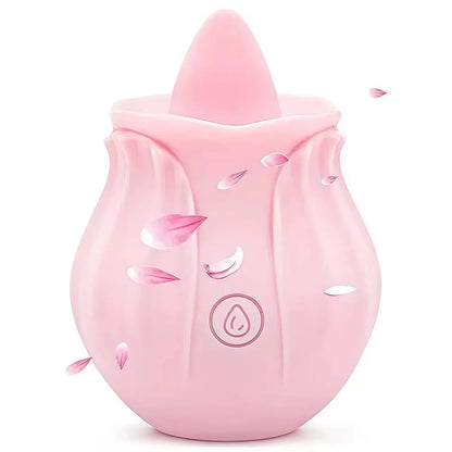 Rose-Sucking Vibrator for Women Nipple Massager Clitoral Vacuum Stimulator Vibrating Female Masturbator Sex Toys for Adults