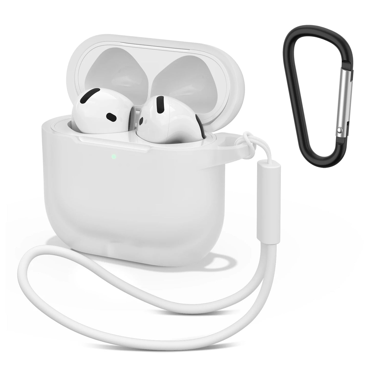 Silicone Cases For Apple Airpods 4 Earphones Accessories Wireless Bluetooth Headset Cover For Apple Air Pods 4 Protective Case