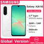 Global Version Samsung Galaxy A26 5G Smartphone Exynos 1380  Processor 6.7" 120Hz Super AMOLED Display 50MP Camera 5000mAh