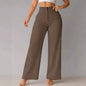 Women's High Waist Wide Leg Pants Elegant Tailored Straight Trousers Office Work Pants Casual Bottoms Comfy Dress Pants