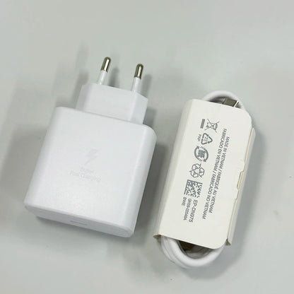 45W Original Samsung Charger Fast Charge Type C Adapter 1.5M Cable for Galaxy S26 S25 Ultra S24 S23 S22 S21 A57 A56 A55 A54 Tab